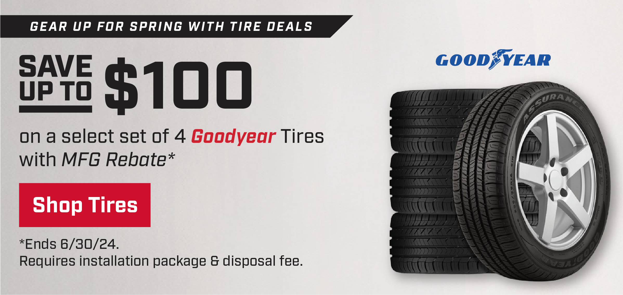Save on Goodyear Tires