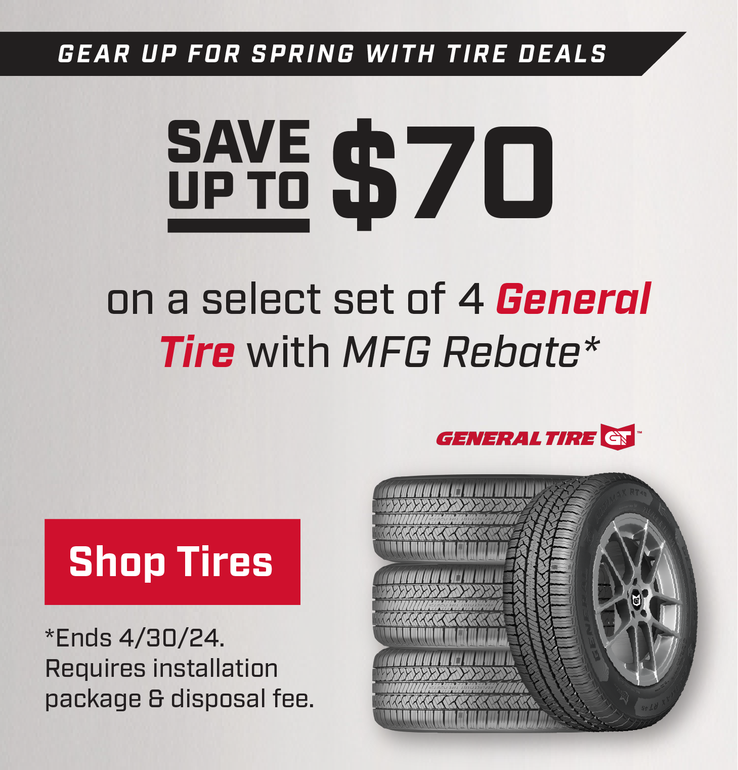Save on General Tires