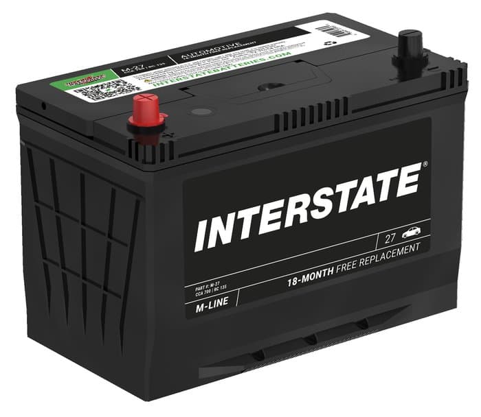 Interstate Batteries Flooded Battery, Group Size 27,  700CCA