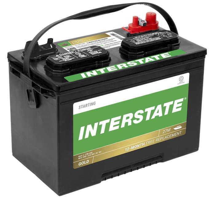 Interstate Batteries Extra Heavy Duty Battery, Group Size 27M, 800CCA