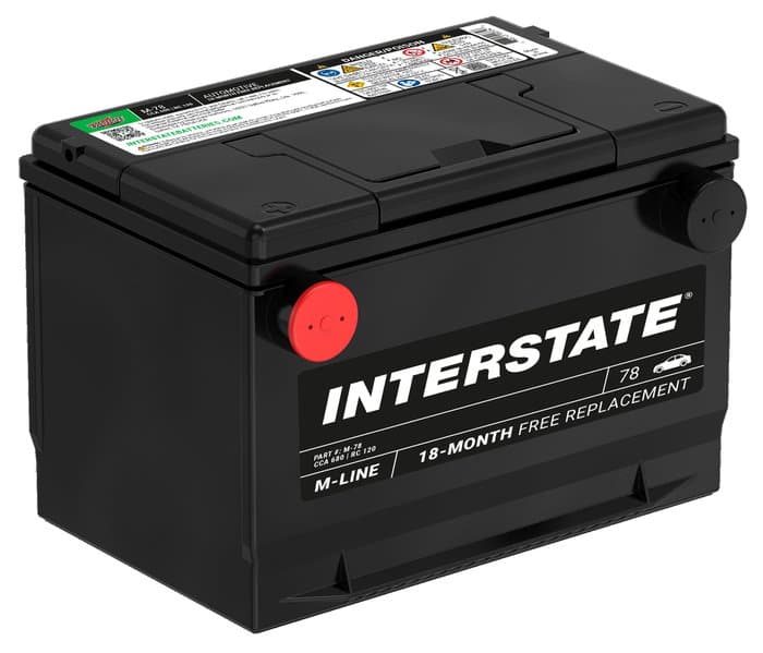 Interstate Batteries Flooded Battery, Group Size 78, 680CCA