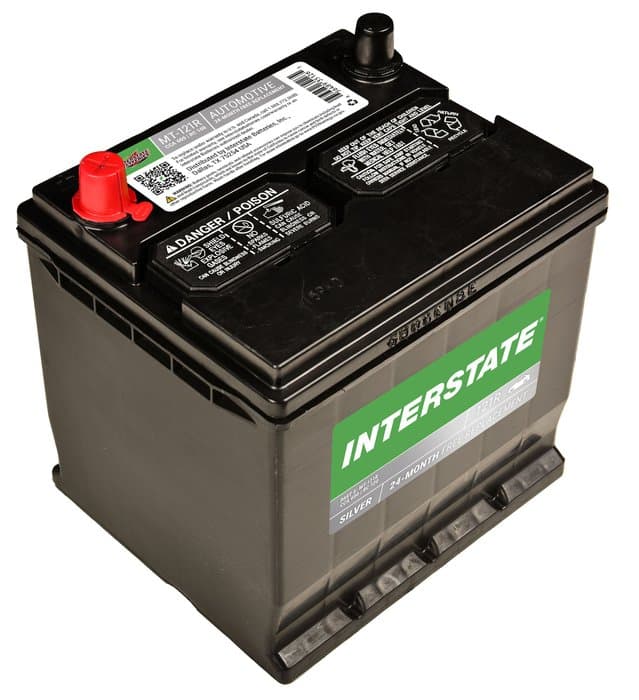 Interstate Batteries Flooded Battery, Group Size 121R, 600CCA