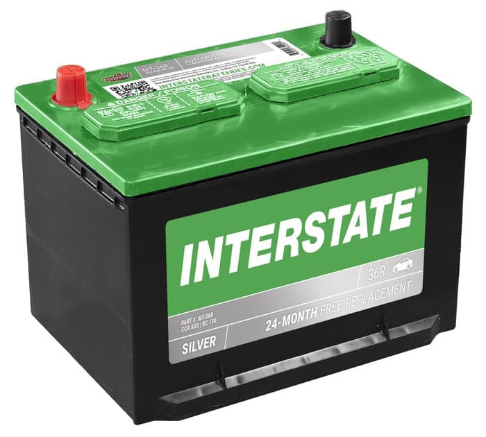 Interstate Batteries Flooded Battery, Group Size 36R, 650CCA