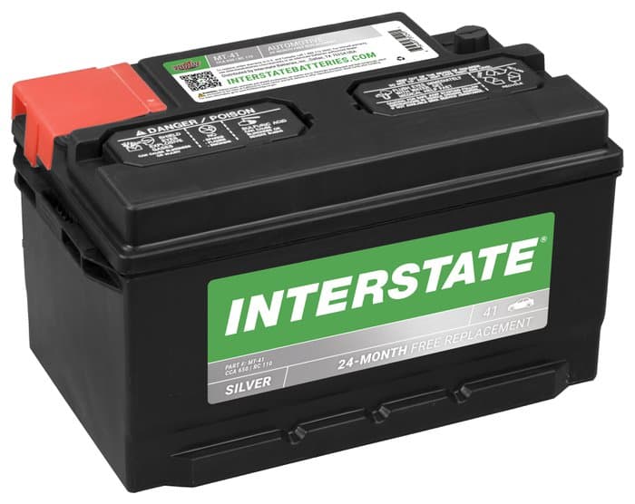 Interstate Batteries Flooded Battery, Group Size 41, 650CCA