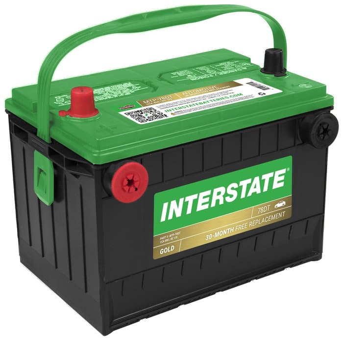 Interstate Batteries Flooded 12V Battery, Group Size 78DT, 800CCA