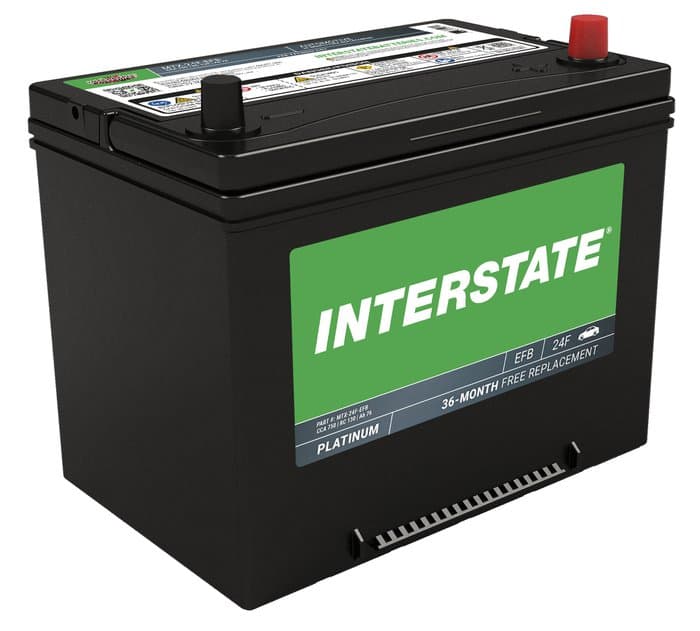 Interstate Batteries EFB Battery, Group Size 24F, 750CCA