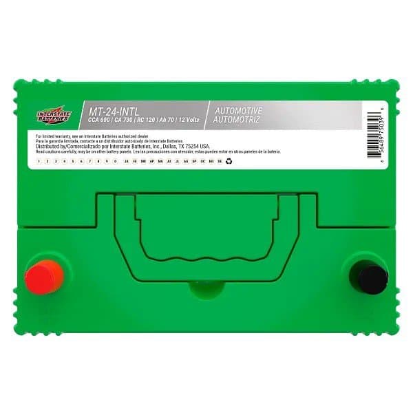 Interstate Batteries Flooded Battery, Group Size 24, 600CCA