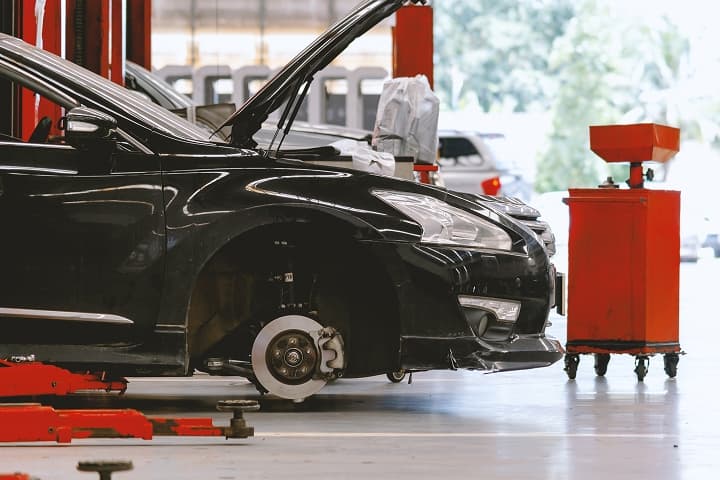 Car Being Inspected Image