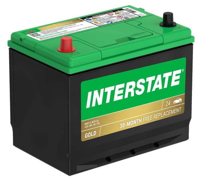 Interstate Batteries Flooded Battery, Group Size 24, 700CCA
