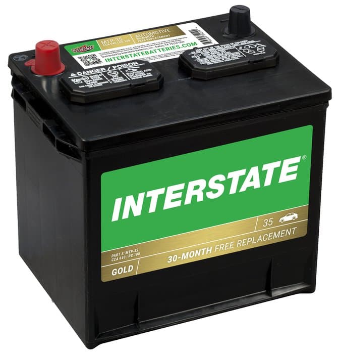 Interstate Batteries Flooded Battery, Group Size 35, 640CCA