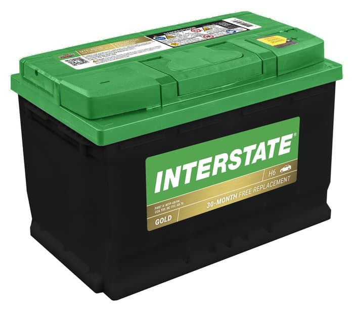 Interstate Batteries Flooded Battery, Group Size 48/H6, 730CCA