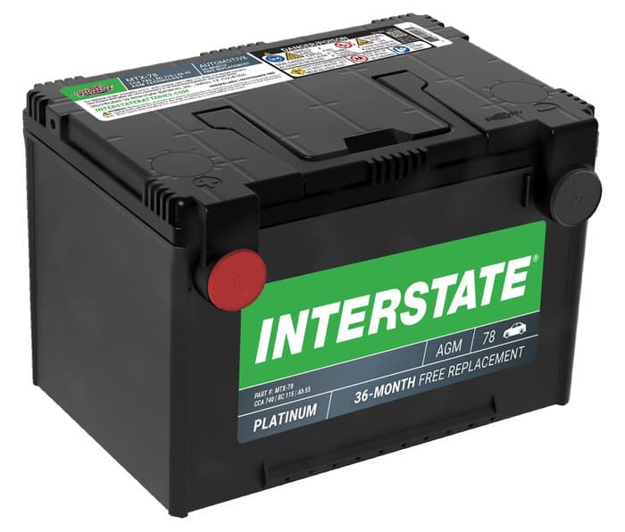 Interstate Batteries AGM Battery, Group Size 78, 740CCA