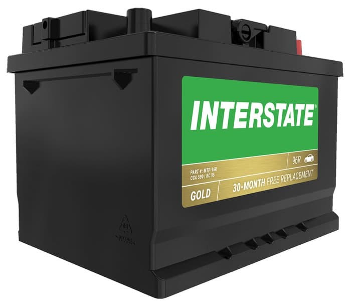 Interstate Batteries Flooded Battery, Group Size 96R, 590CCA