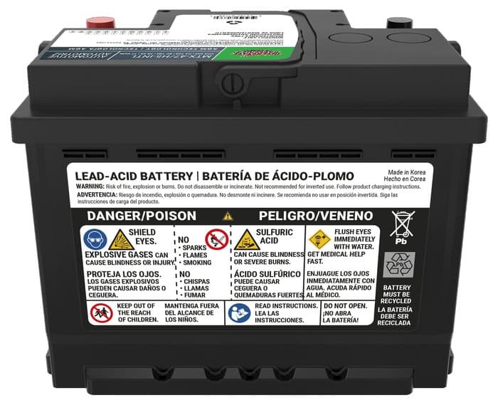 Interstate Batteries AGM Battery, Group Size 47/H5, 650CCA