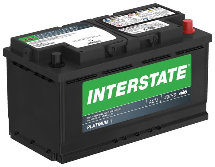 Interstate Batteries AGM Battery, Group Size 49/H8, 900CCA